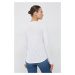 Tričko s dlhým rukávom Sisley dámsky, biela farba