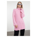 Trendyol Pink Turtleneck Knitwear Sweater