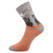Boma Xantipa 55 Dámske vzorované ponožky - 3 páry BM000001421900101027 mix