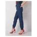 Dámske džínsy s vysokým pásom 2882 - RUE PARIS jeans-modrá