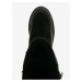 Čierne dámske zimné semišové členkové topánky Geox Dalyla