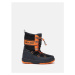 Chlapčenské vysoké zimné topánky MOON BOOT Boy Biker K black orange