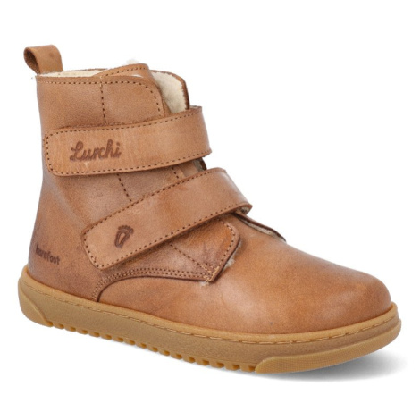 Barefoot detské zimné topánky Lurchi - Marino hnedé
