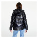 GUESS Glossy Nylon Puffer Jacket (suede / canvas) blkblktrwht