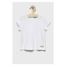 Detské bavlnené tričko United Colors of Benetton biela farba,