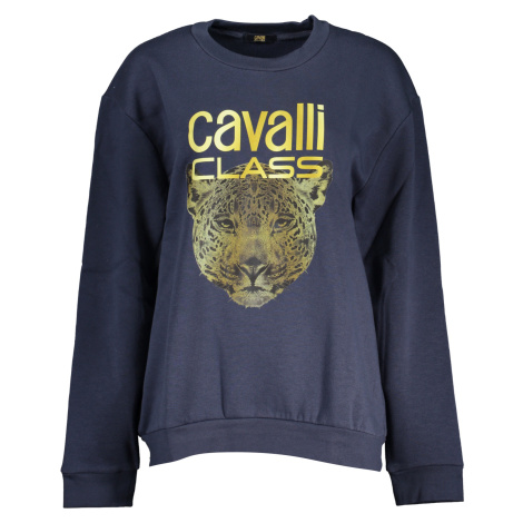 Cavalli Class dámska mikina bez zipsu modrá Roberto Cavalli