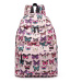 Konofactory Ružový vzorovaný ruksak do školy „Butterfly“ 11L