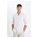 DEFACTO Modern Fit Polo Collar Long Sleeve Shirt T6284az24sm