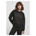 Women's Short Oversized Lace Insert Crew Black