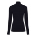 Tommy Hilfiger Sveter - TH ESS CABLE ROLL-NK SWEATER LS tmavomodrý