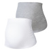 esmara® Dámsky tehotenský pás na predĺženie trička, 2 kusy (sivá/biela)