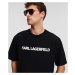 Tričko Karl Lagerfeld Elongated Logo T-Shirt Black