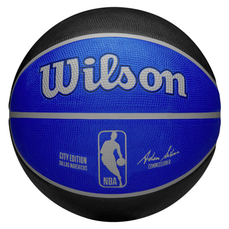 Wilson 2023 NBA Team City Edition Dallas Mavericks Size - Unisex - Lopta Wilson - Modré - WZ4024