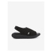 Čierne dámske sandále na platforme Geox Spherica