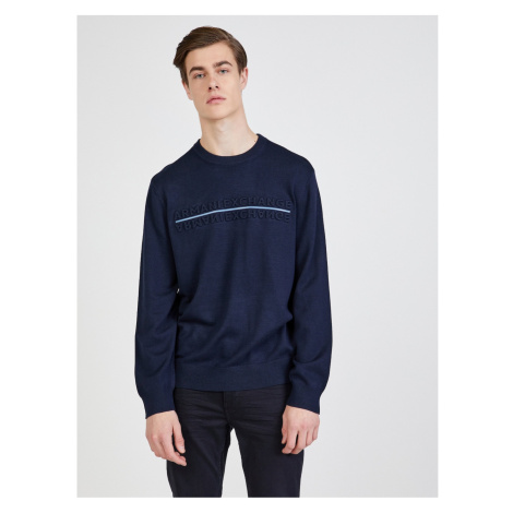 Dark blue men's sweater Armani Exchange - Men's