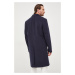 Kabát Sisley pánsky, tmavomodrá farba, prechodný,