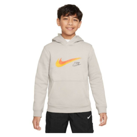 Nike SPORTSWEAR Chlapčenská mikina, sivá, veľkosť