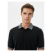Koton Polo Neck T-Shirt Slim Fit Short Sleeve Collar Detailed