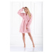 Hearty light pink bathrobe