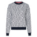 Tommy Hilfiger Sveter - NESSY SCRIPT AOJ C-NK SWT LS biely