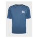 Lee Tričko Logo L68ZFQ54 Modrá Loose Fit