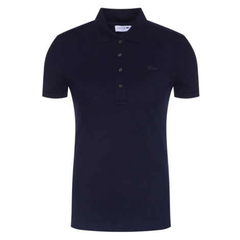 Lacoste Polokošeľa PF5462 Tmavomodrá Slim Fit