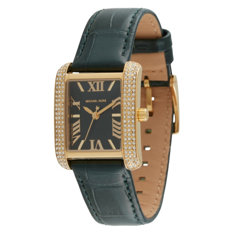 Michael Kors Analógové hodinky 'Emery'  zlatá / smaragdová