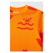 Detské bavlnené tričko OVS oranžová farba, vzorovaný