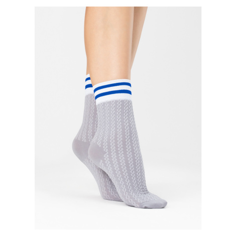 Ponožky Player 80 Den Grey-Cobalt - Fiore UNI
