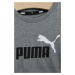 Detské bavlnené tričko Puma ESS+ 2 Col Logo Tee B šedá farba, s potlačou