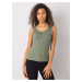 Green top with pockets by Rosalind