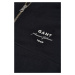 MIKINA GANT LOGO SCRIPT JERSEY HALFZIP BLACK