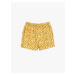 Koton Floral Mini Shorts With Pocket