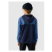 Chlapčenská mikina s kapucňou 4F JUNIOR SWEATSHIRT-JWAW24TSWSM1222-30S-DARK BLUE