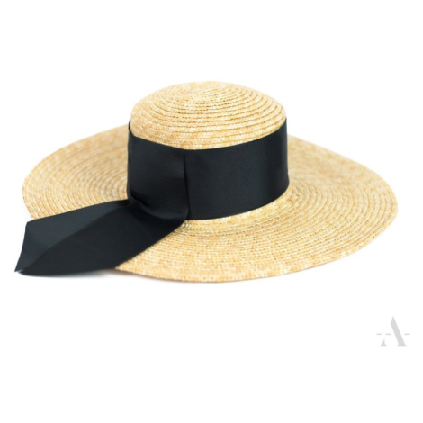 Béžový slamený klobúk Moi Lolita Art of Polo