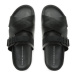 Tommy Hilfiger Šľapky Th Cleated Leather Sandal FM0FM04458 Čierna