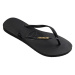 Havaianas Slim Logo Metallic Black Gold