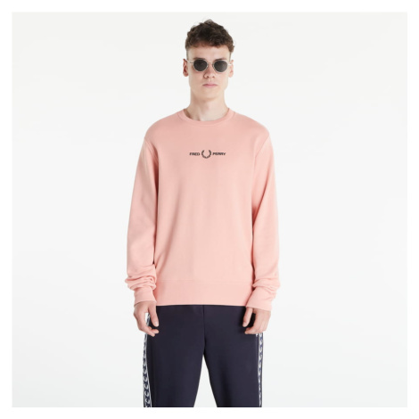 FRED PERRY Embroidered Sweatshirt Rasberry