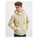 Beige Mens Zipper Hoodie ONLY & SONS Ceres - Men