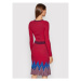 Pinko Úpletové šaty Enfer AI 21-22 BLK01 1G166Z Y79H Červená Slim Fit
