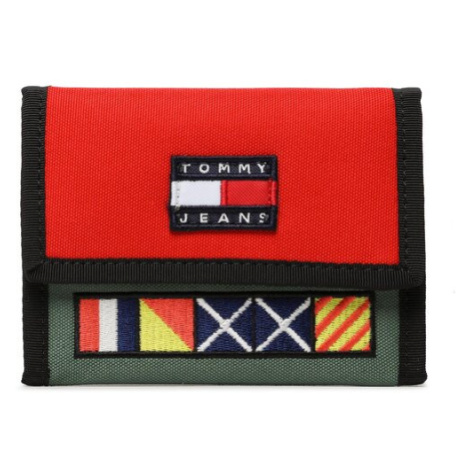 Tommy Jeans Veľká pánska peňaženka Tjm Heritage Trifold AM0AM11208 Červená Tommy Hilfiger