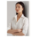 Košeľa Lauren Ralph Lauren dámska,biela farba,regular,s klasickým golierom,200684553001