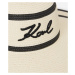 Klobúk Karl Lagerfeld K/Signature Stripe Summer Hat Black