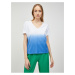White-Blue T-Shirt Pieces Abba - Women