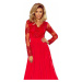 Dámske dlhé spoločenské červené šaty BIONDA 213-3