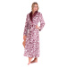 Dámsky župan Flora 2556 4803 mauve wine - Vestis XXL