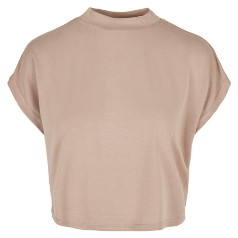 Women's short T-shirt Modal beige Urban Classics