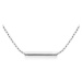 Strieborný 925 náhrdelník - jemná retiazka z husto napájaných očiek, rúrka