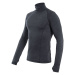 SENSOR MERINO BOLD pánske tričko dl.rukáv roll neck anthracite gray