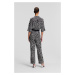 Overal Karl Lagerfeld Printed Jumpsuit Giraffe Black/White